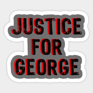 Justice For George Sticker